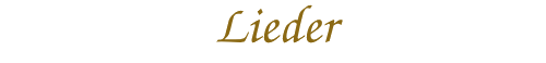 Lieder